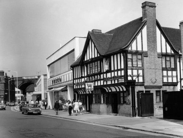 The Red Cow, Frogmoor Gardens. Photo 1975.