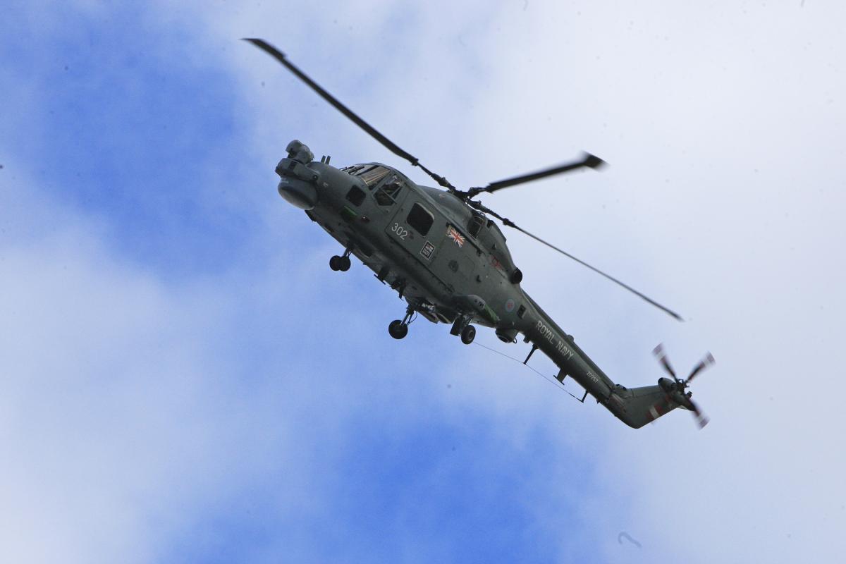 Borlase naval helicopter visit 2016