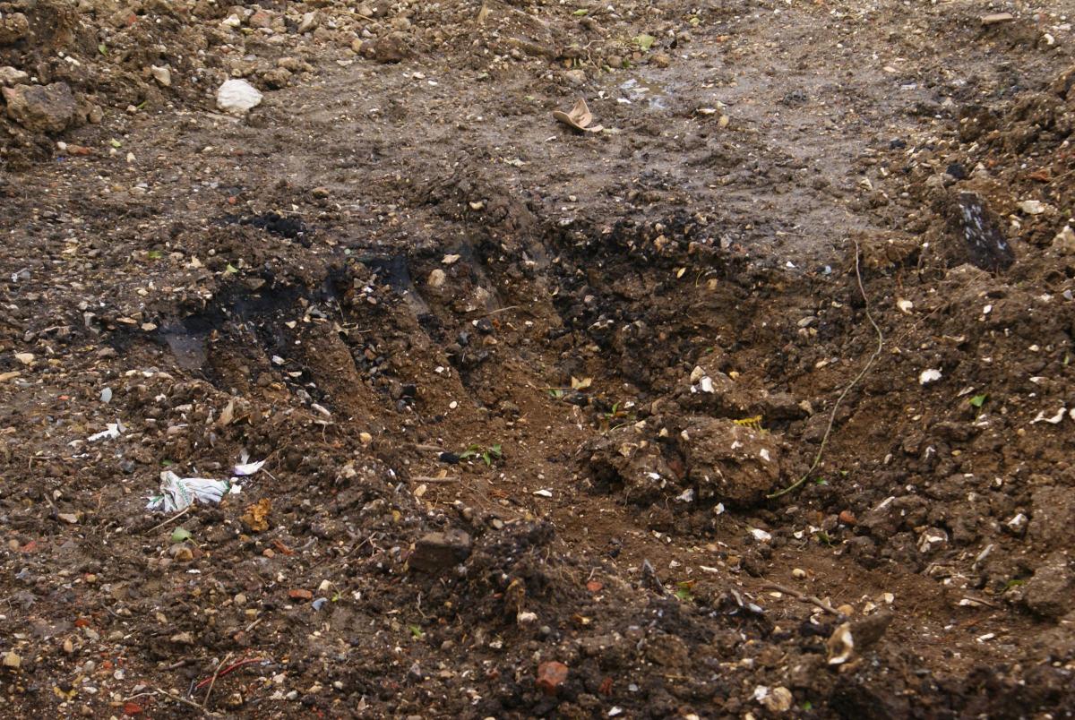 The soil in one part of the site Photo Will Burton