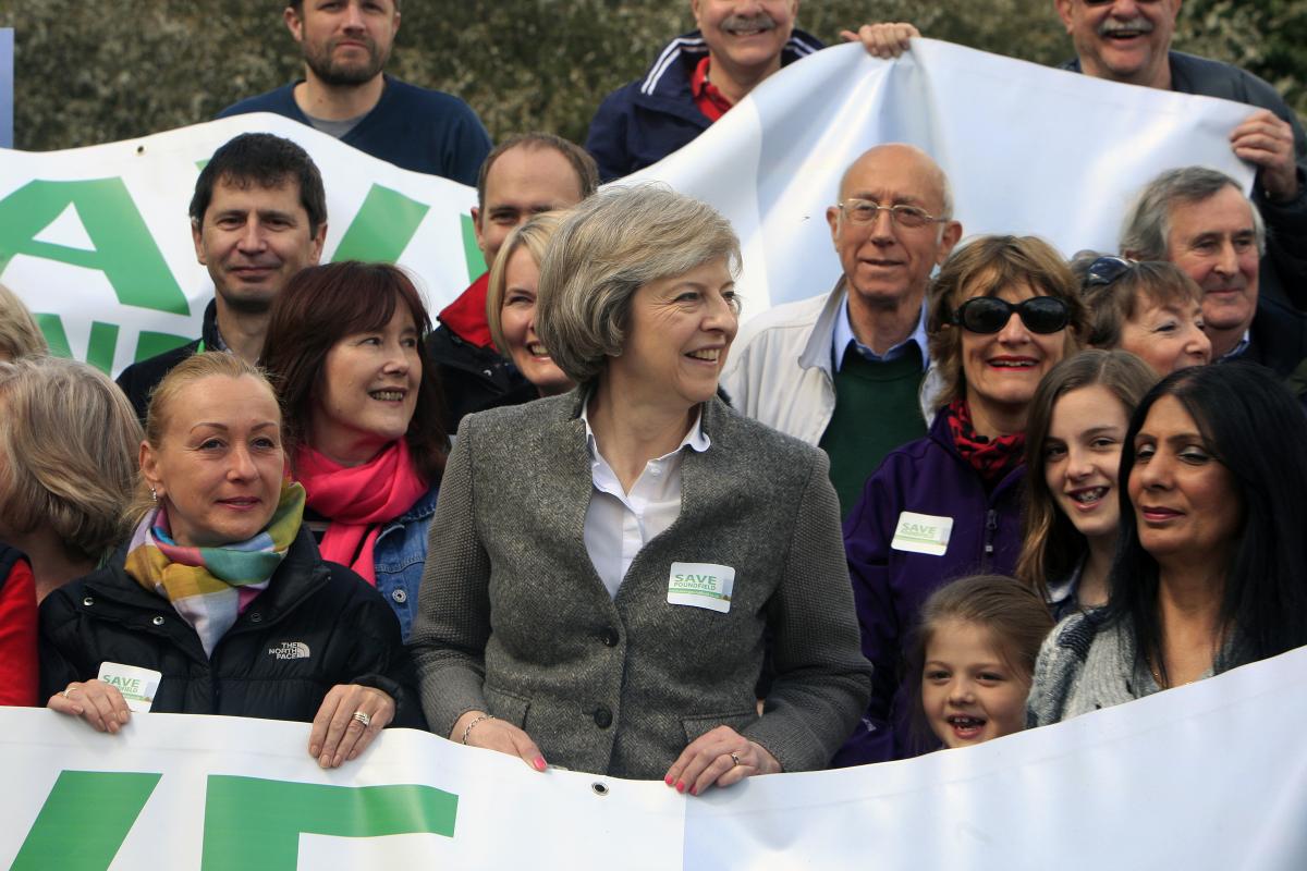 Home secretary Theresa May joins 'Save Poundfield' campaign