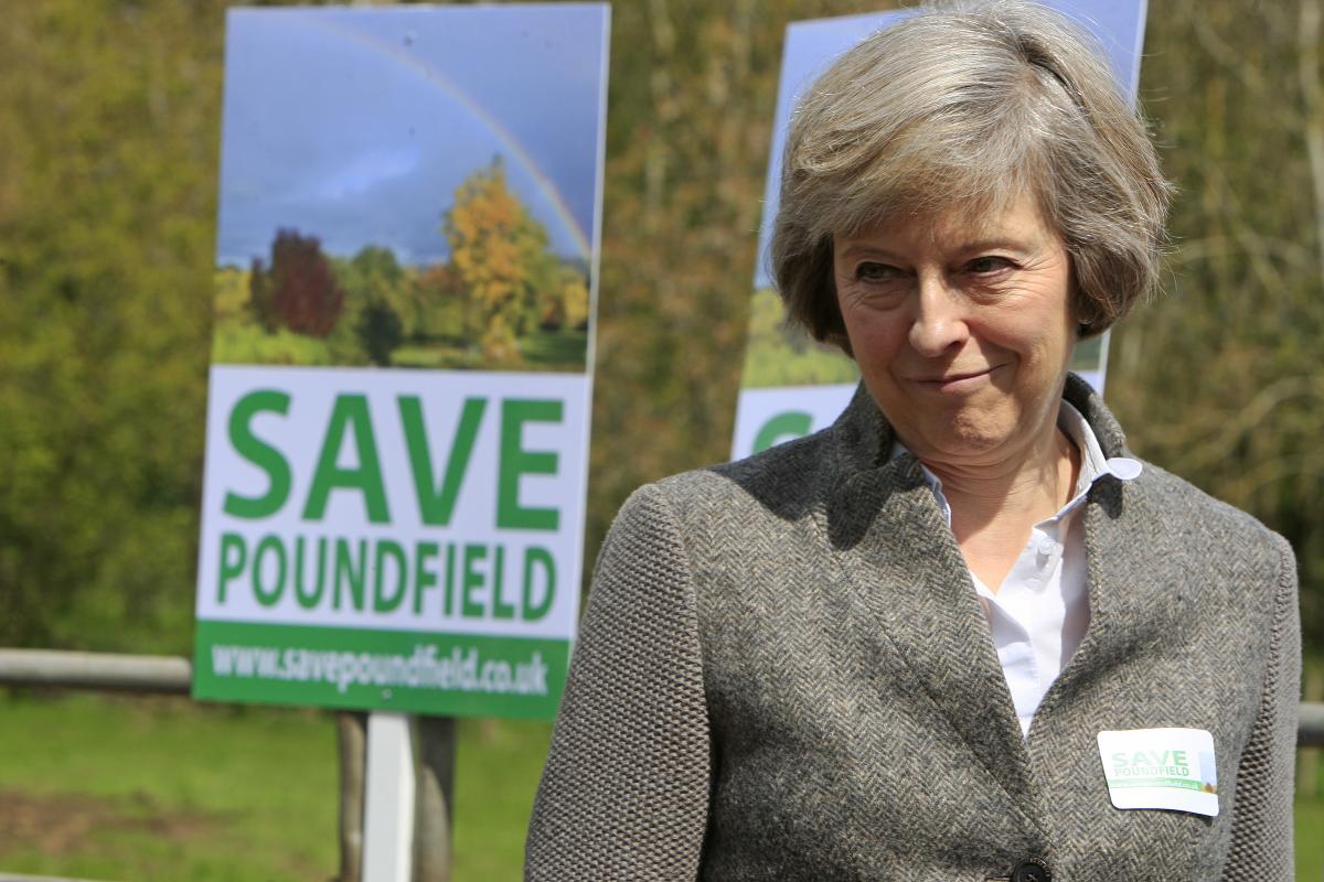 Home secretary Theresa May joins 'Save Poundfield' campaign