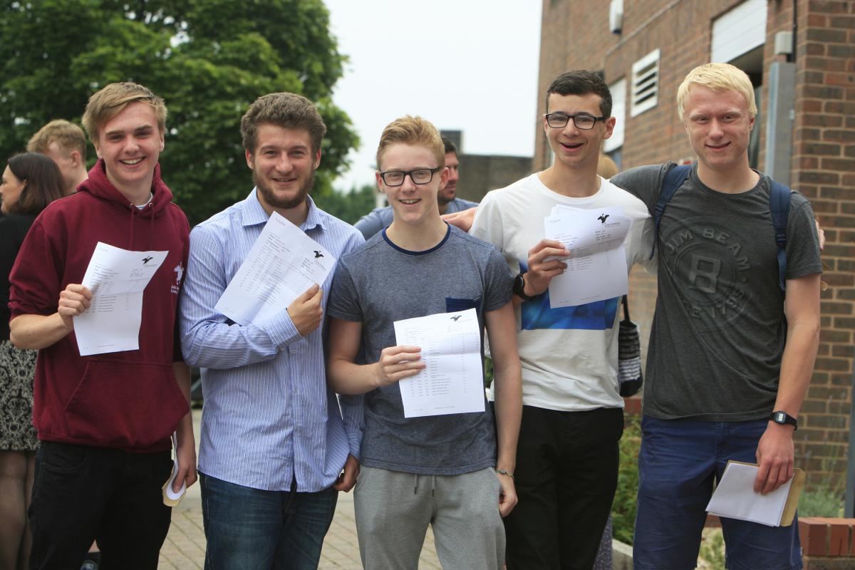 A-Level results day: John Hampden Grammar School. Picture by ARM Images.