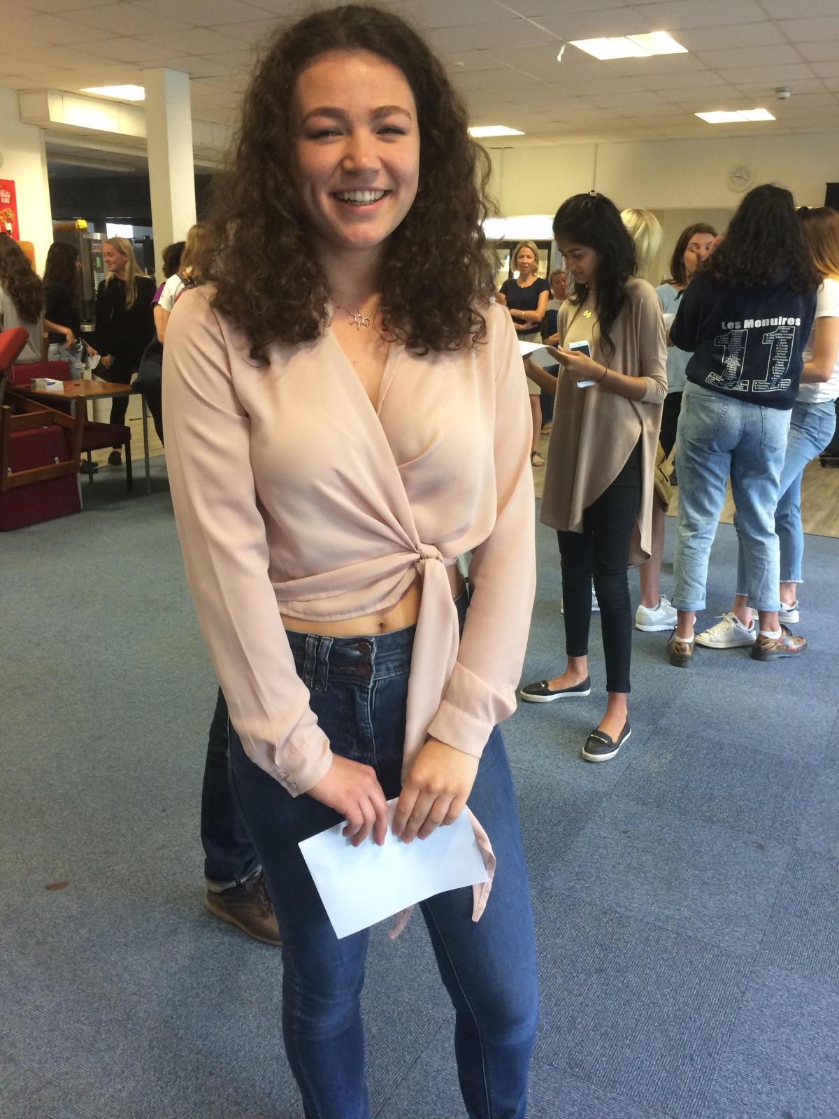 A-Level results day: Beaconsfield High School.