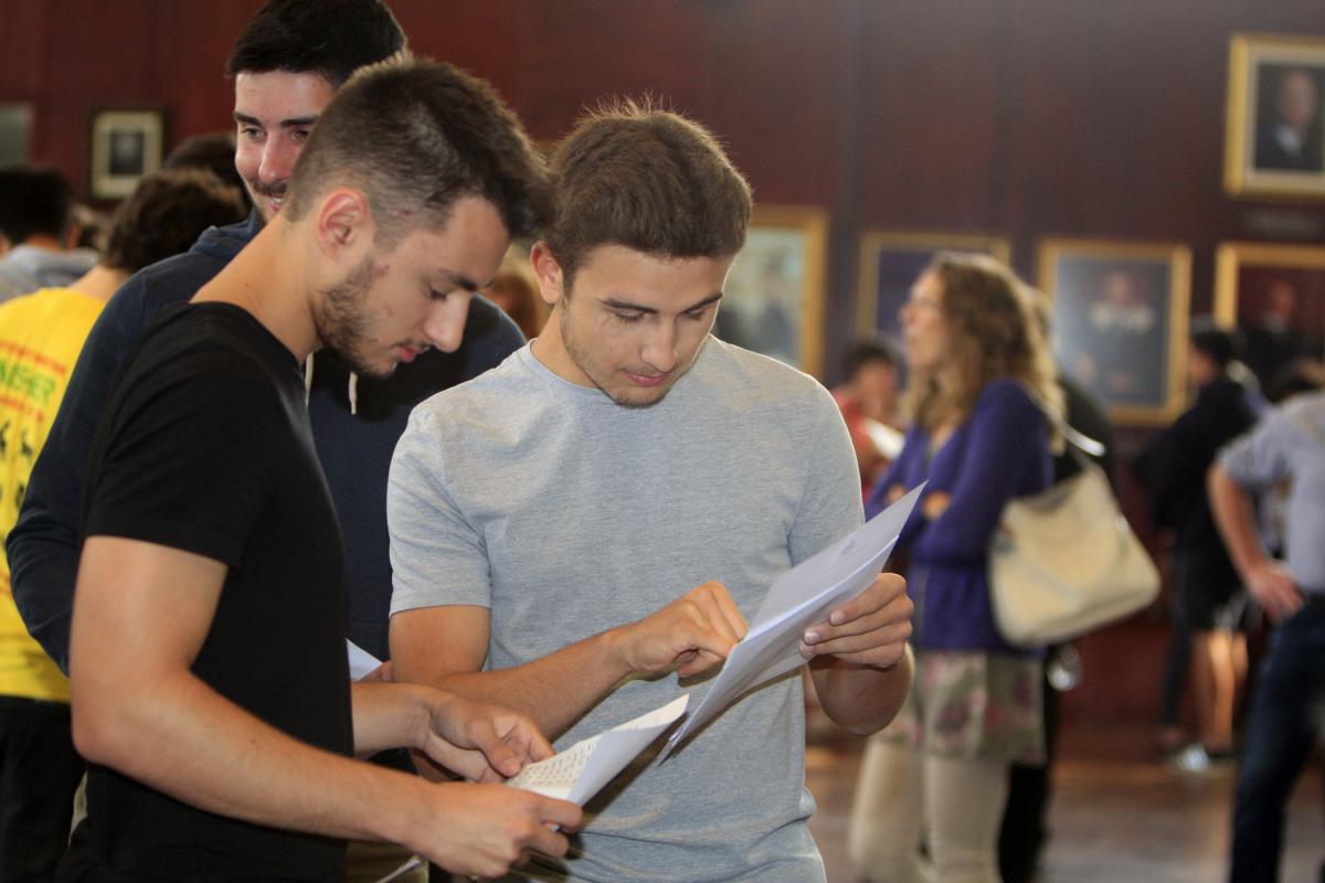 A-Level results day: Royal Grammar School. Picture by ARM Images.