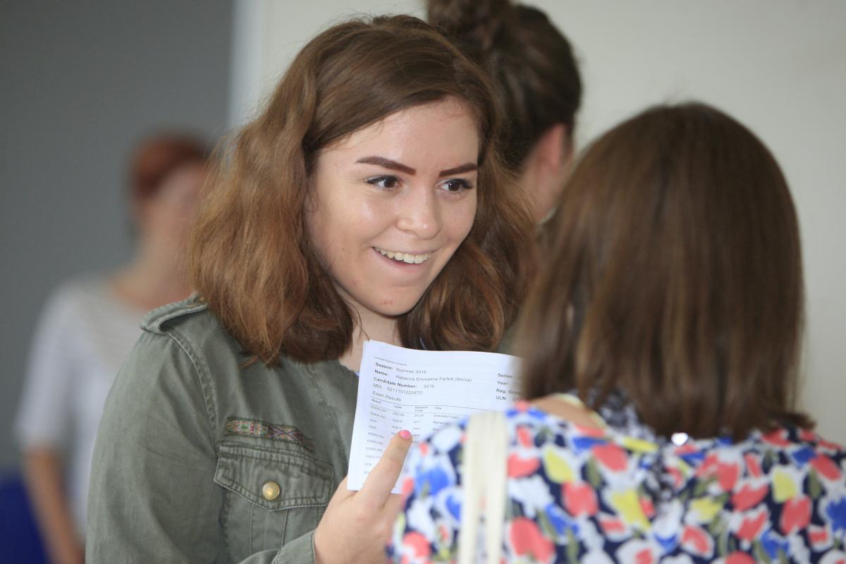 A-Level results day: Wycombe High School. Picture by ARM Images.