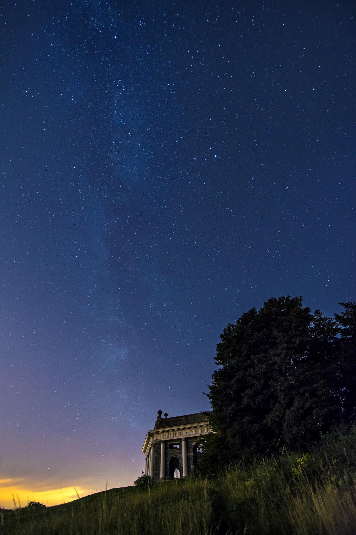 Michael P Sannwald from High Wycombe - The Milky Way as seen from the Dashwood Mausoleum in West Wycombe