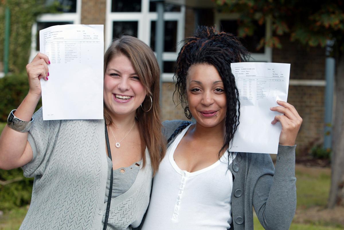 GCSE results day - through the years