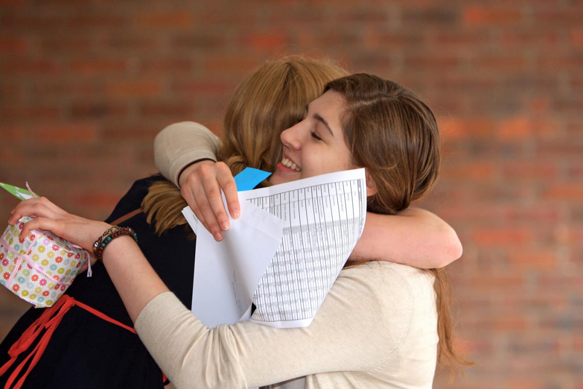 GCSE results day - through the years