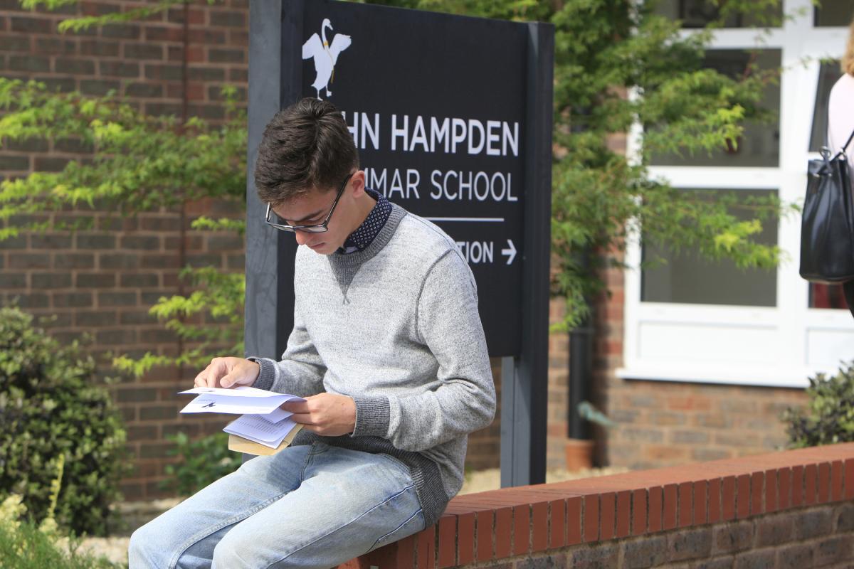 GCSE results day: John Hampden. Picture by ARM Images.