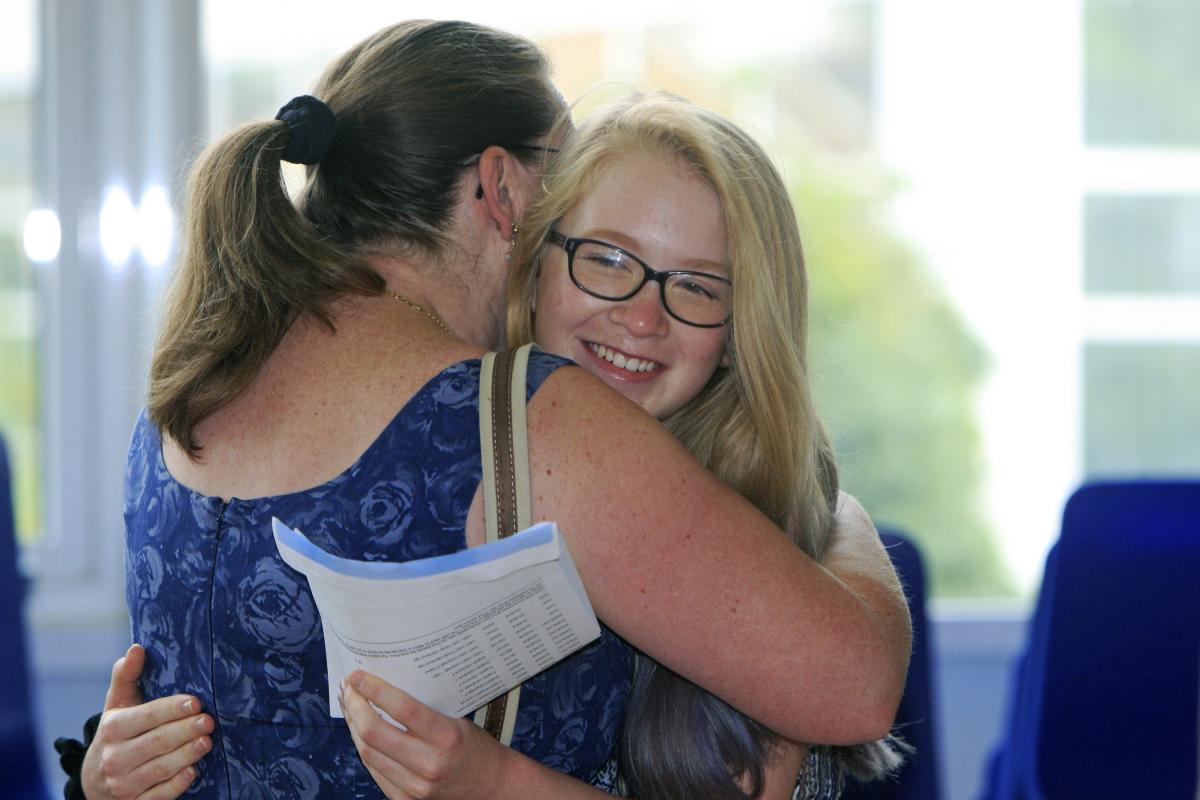 GCSE results day: Wycombe High. Picture by ARM Images.