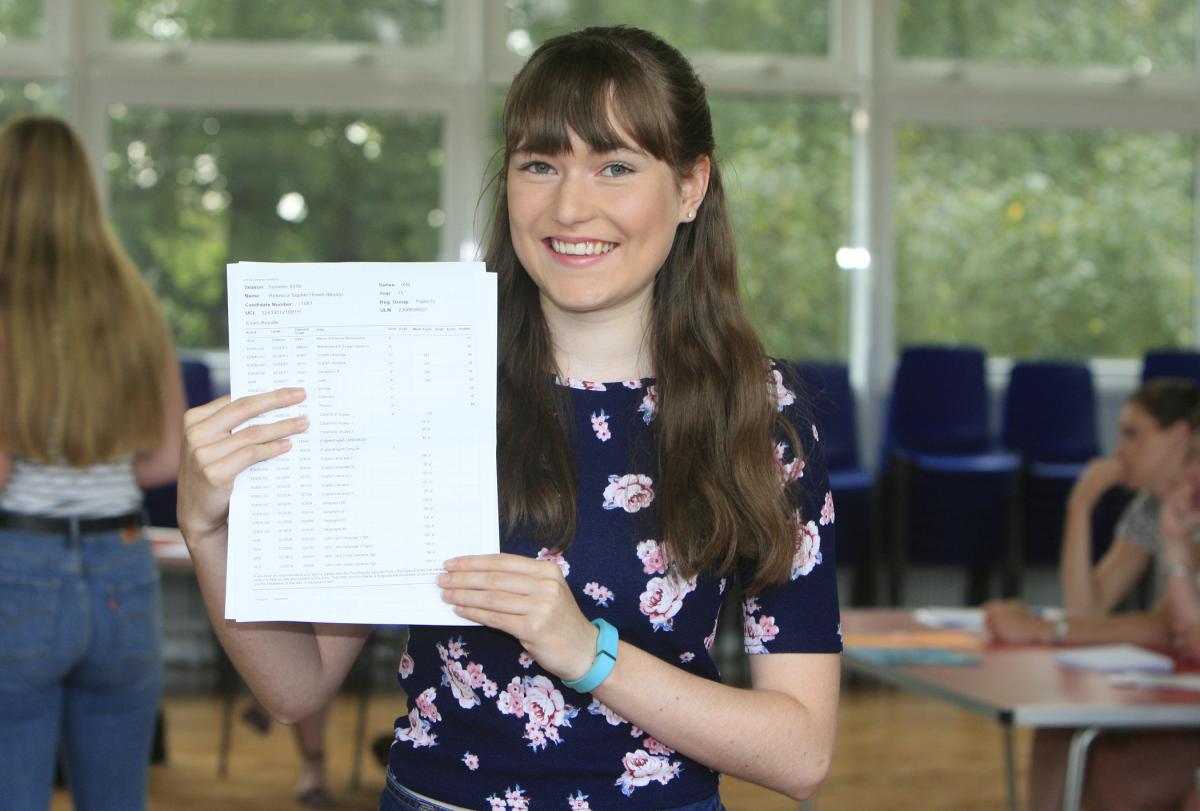 GCSE results day: Wycombe High. Picture by ARM Images.