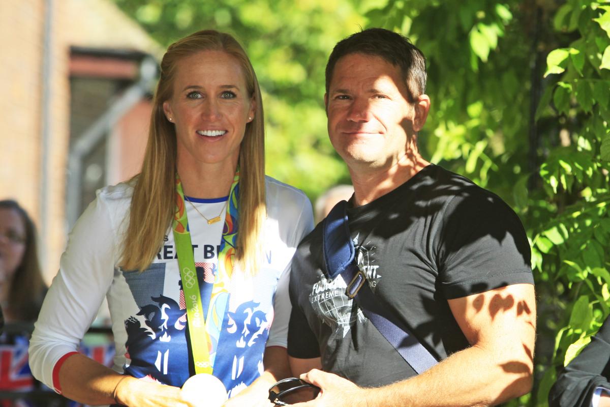 Helen Glover and husband Steve Backshall. Pictures supplied by Wycombe District Council.