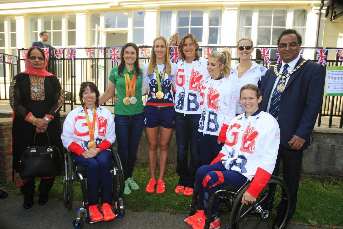 The athletes. Pictures supplied by Wycombe District Council.