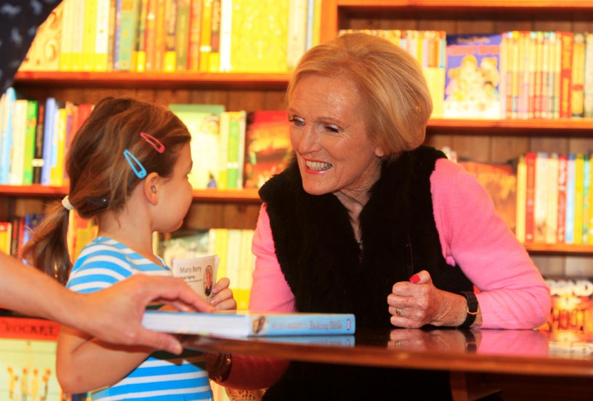 Mary Berry signing books in Marlow Bookshop - Picture by ARM Images.
