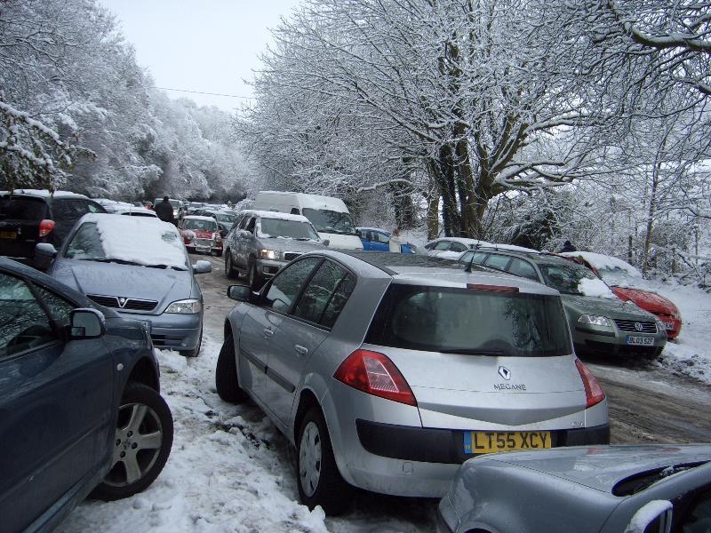 Snow chaos on Cryers Hill in 2010.