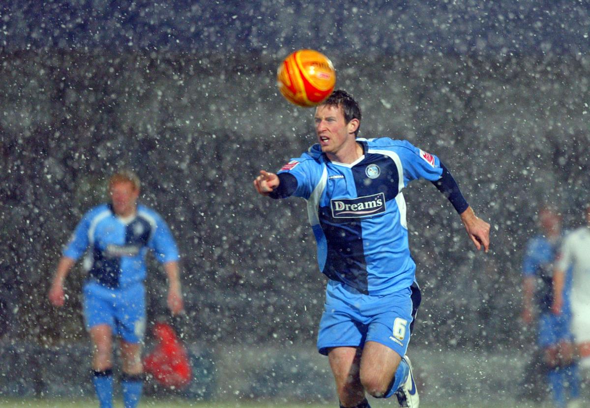 28 October 2008
Wycombe v Macclesfield Town at Adams Park. Match abandoned after 23 mins due to snow.