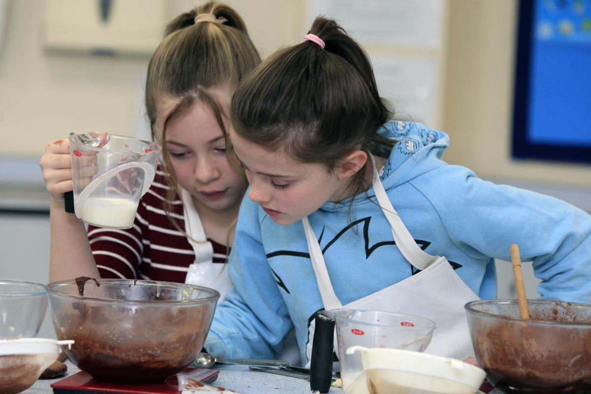 Valentine's cookery at Beaconsfield High School.