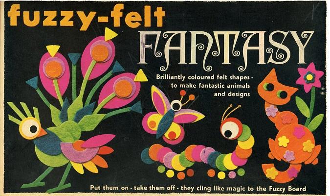 Image result for fuzzy felt 1970s