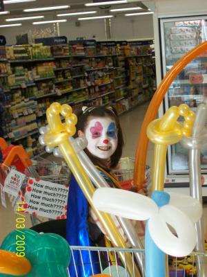 Mr Szenfeld's daughter Agnes helped him at a fundraising event in Sainsbury's on Saturday