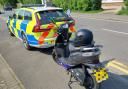 Young moped rider arrested for drug use and no licence