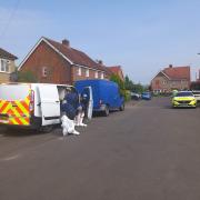 Forensics were at the scene worked late into the early hours of the morning (May 11)
