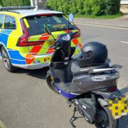 Young moped rider arrested for drug use and no licence