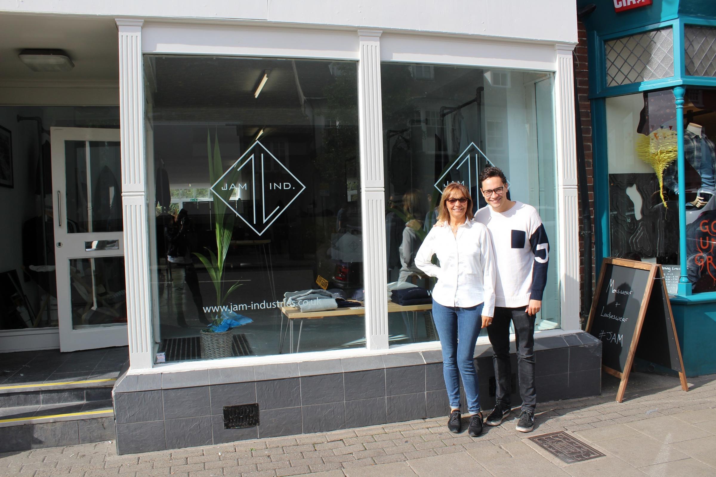Andy Jordan reopens clothes shop Marlow 
