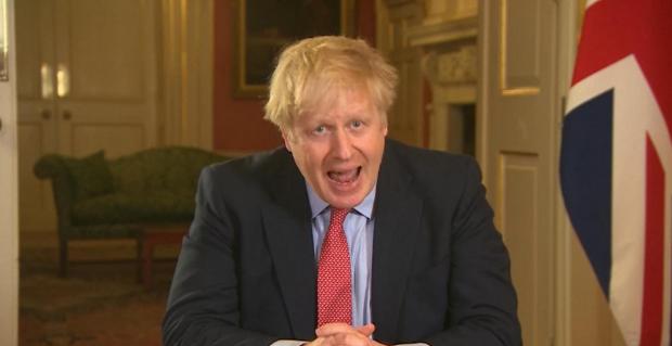 Bucks Free Press: Screen grab of Prime Minister Boris Johnson addresses the nation from 10 Downing Street, London, as he placed the UK on lockdown as the Government seeks to stop the spread of Covid-19 on Monday, March 23, 2020 (PA Video/PA Wire)