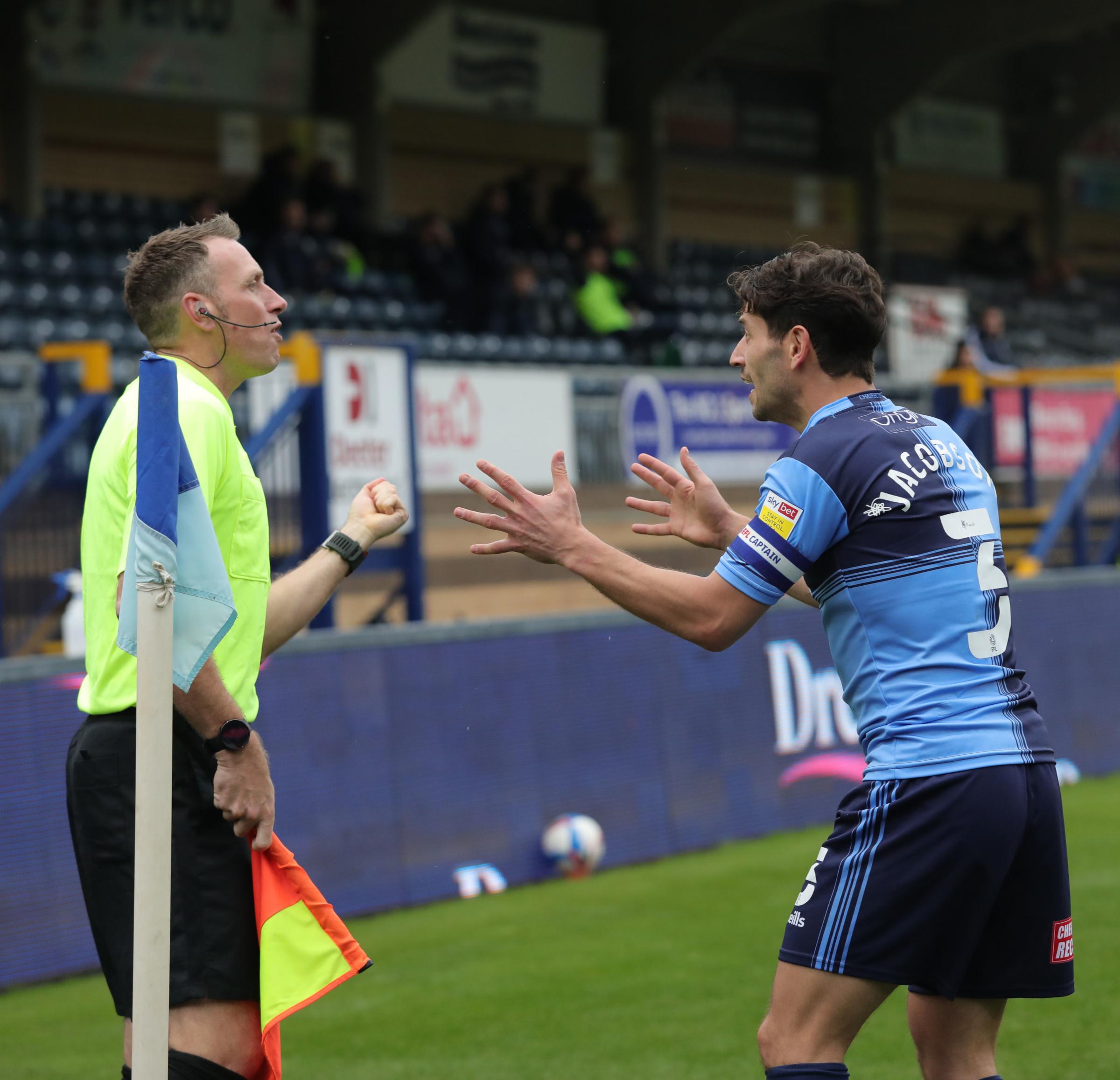 Joe Jacobson had a goal disallowed in the 2-1 home loss against Millwall in October (PA)