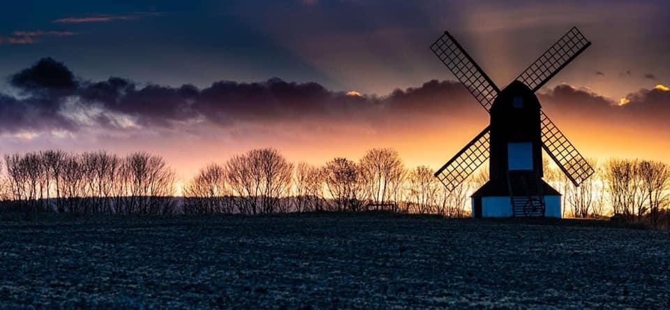 This windmill against a stunning sunset is picture of the week 