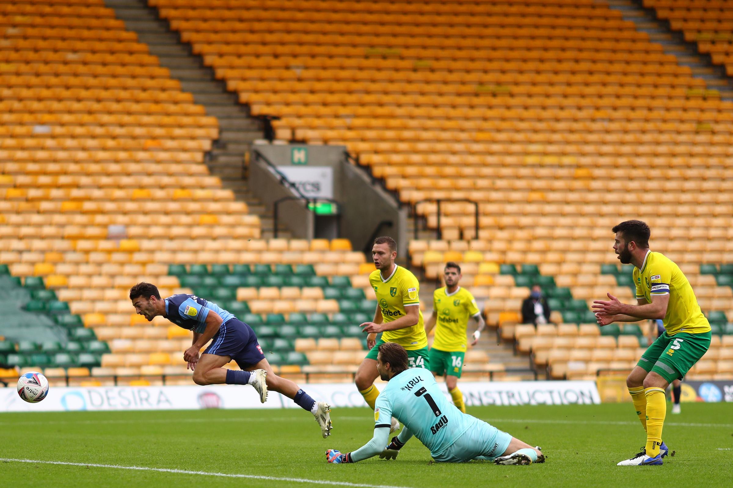 Scott Kashket scored for Wycombe against Norwich back in October (Prime Media)