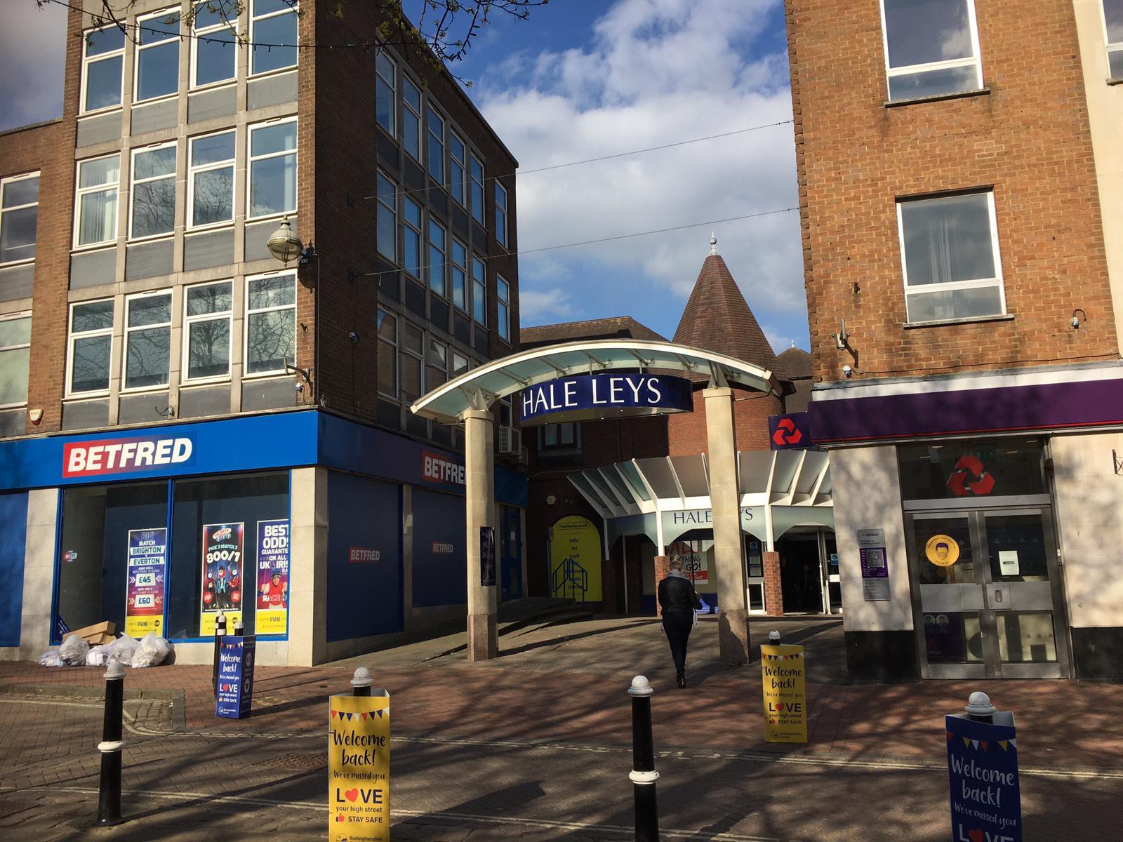 The Hale Leys Shopping Centre in Aylesbury