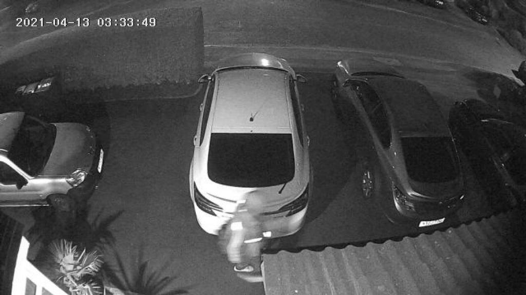 The footage was captured on a CCTV camera as well as a Ring Doorbell camera 