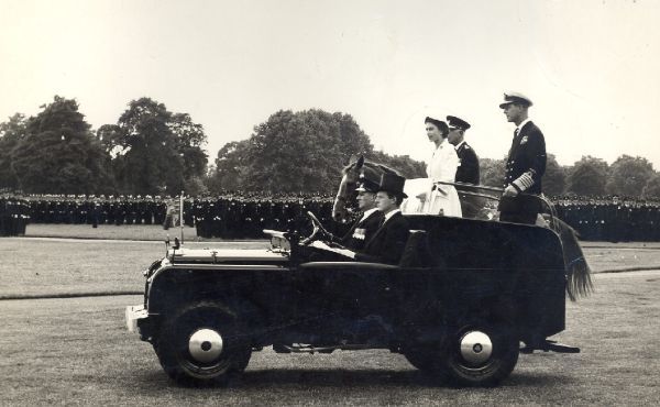 Visit from the Queen to police forces 1954. Credit: TVP