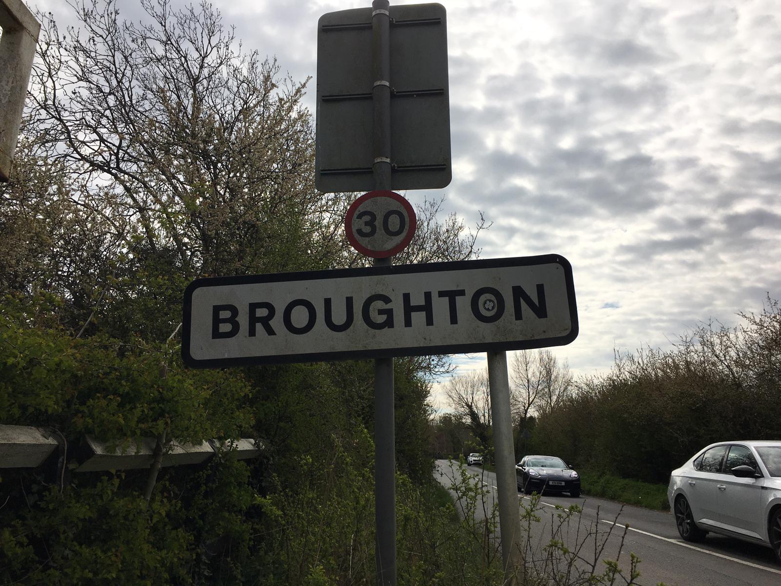 The crime scene happened in Broughton 