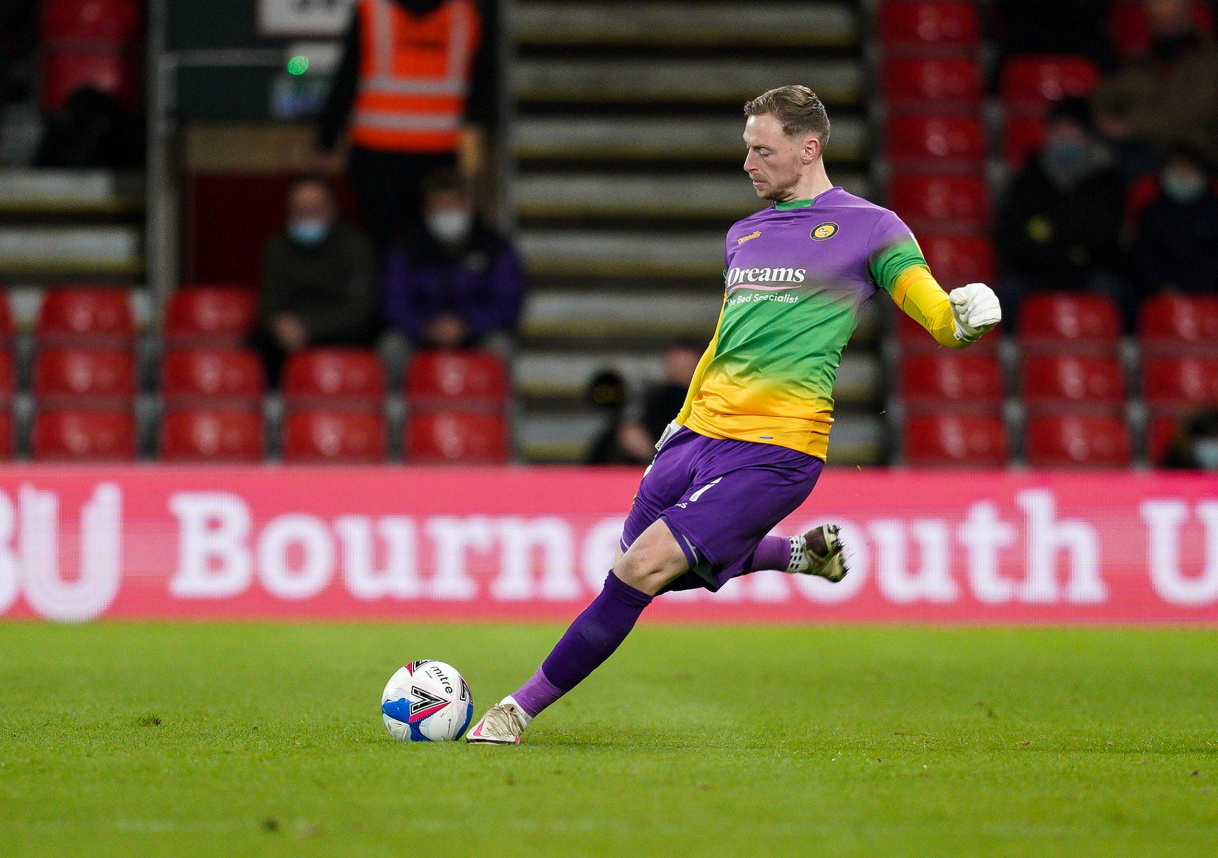 Ryan Allsop spent five years with Bournemouth between 2013 and 2018, playing 27 times. Two of those matches were in the Premier League (Prime Media)