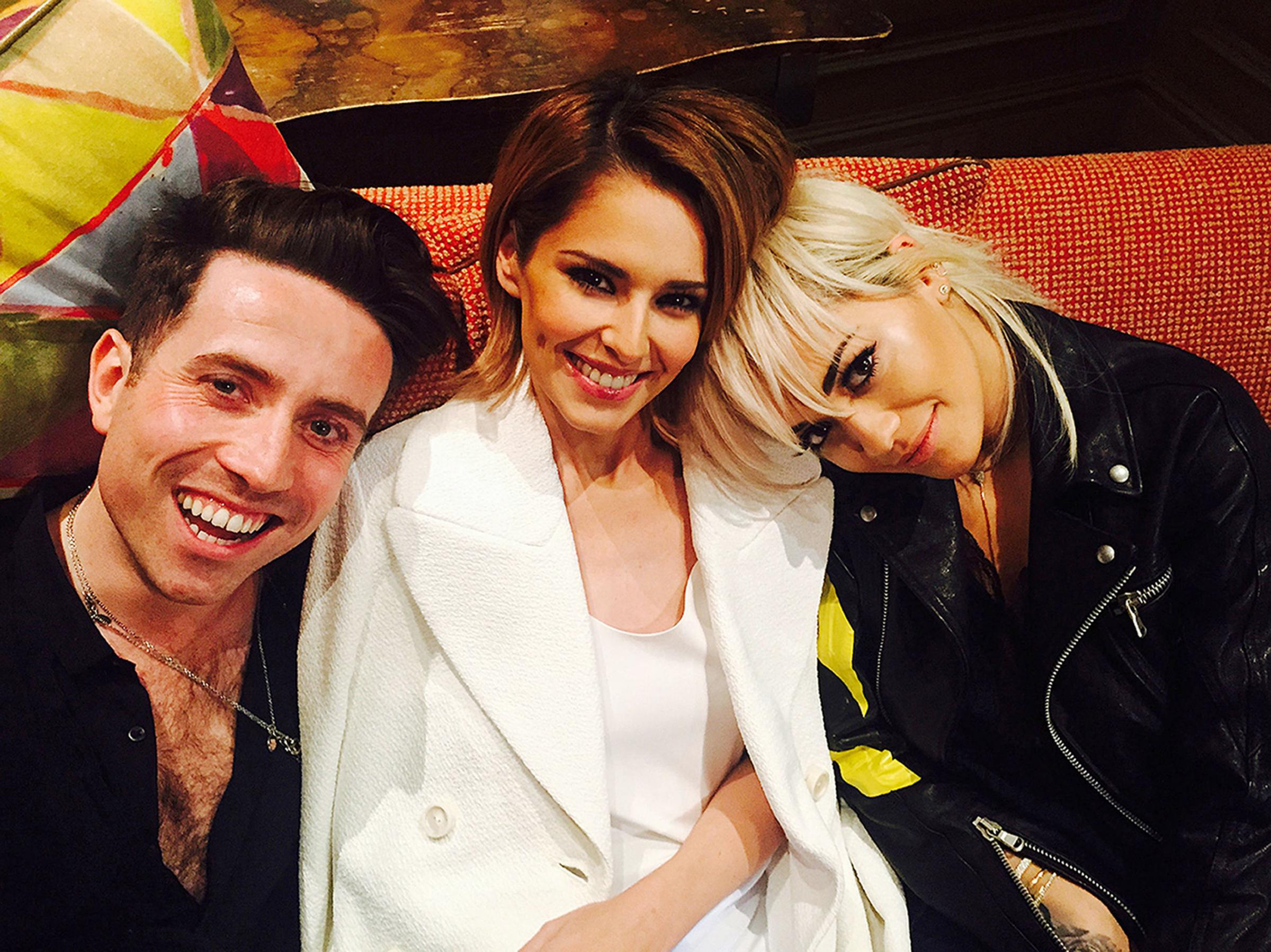 Nick Grimshaw, Cheryl and Rita Ora in June 2015 (SYCO/THAMES TV/PA Wire)