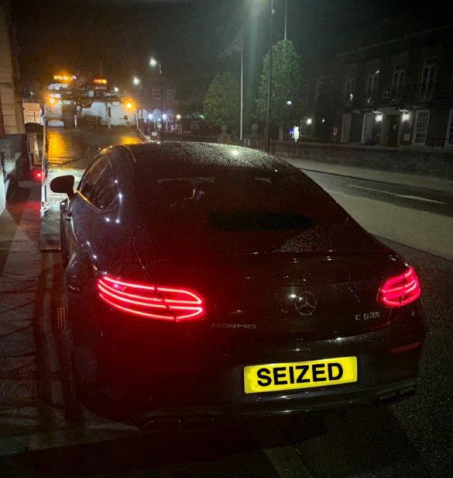 This car was seized in High Wycombe (TVP_Wycombe - Twitter) 