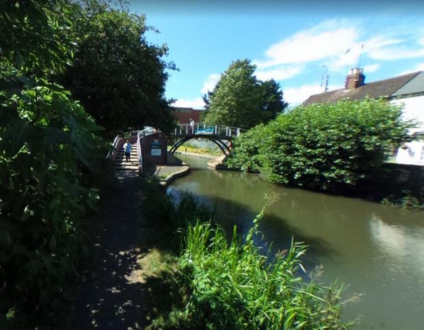 The bike was found by Bridge 19 in the Aylesbury stretch of the Grand Union Canal