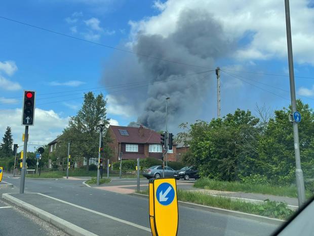 High Wycombe resident, Mark Fawkes, has said: “This would have been minutes after it happened, it turns out. It got thicker and blacker as we got closer.”