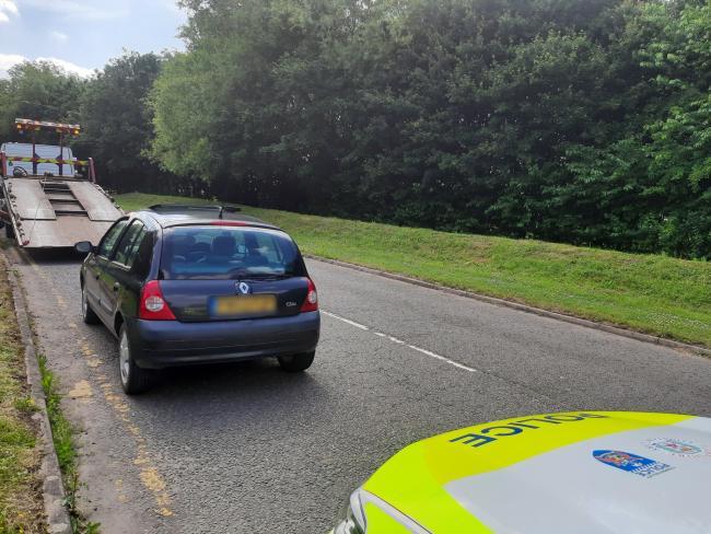 The car was stopped by police on Great Missenden (@TVP_ChiltSBucks on Twitter)