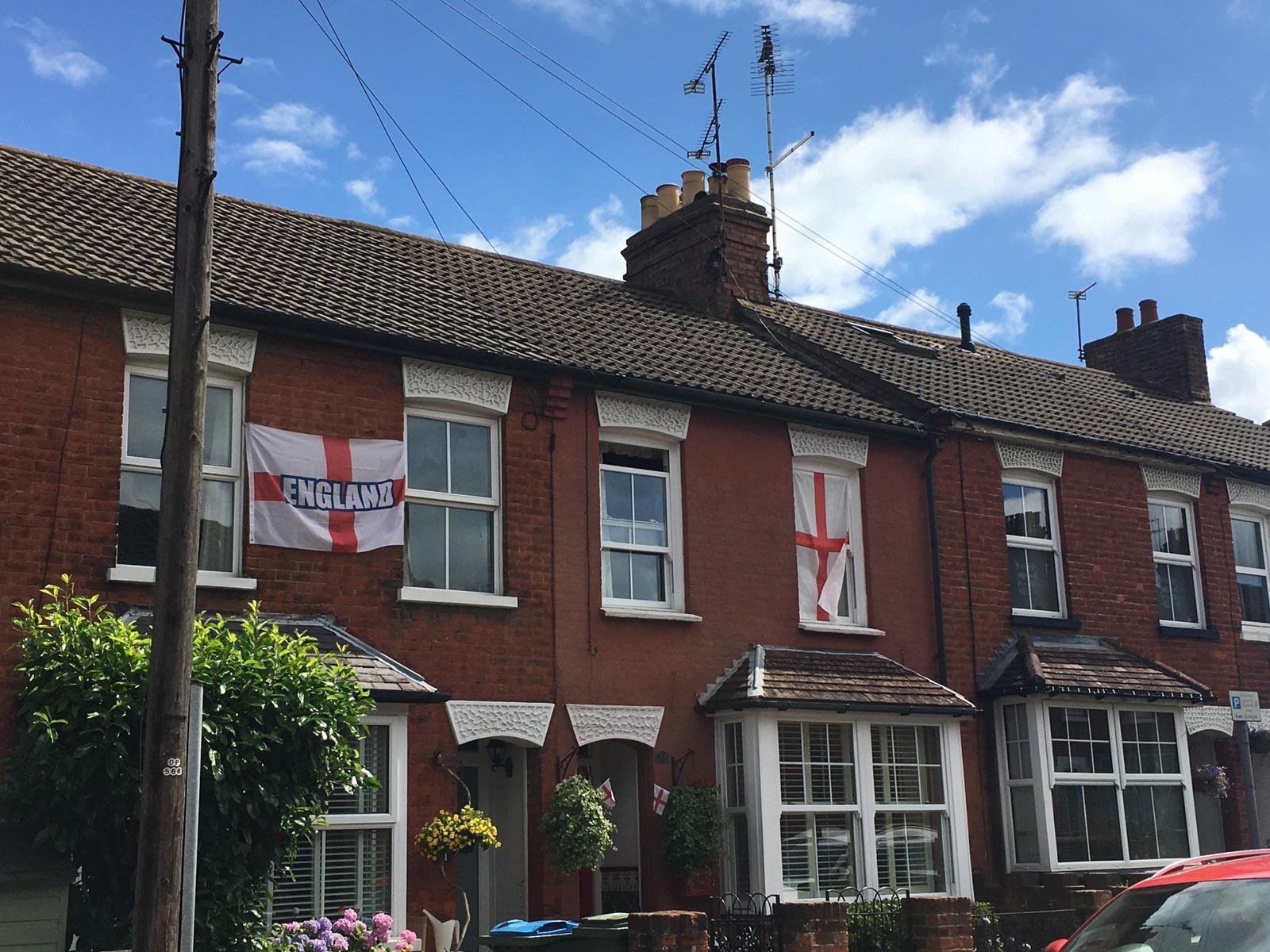 Highbridge Walk in Aylesbury are flying their flags high 