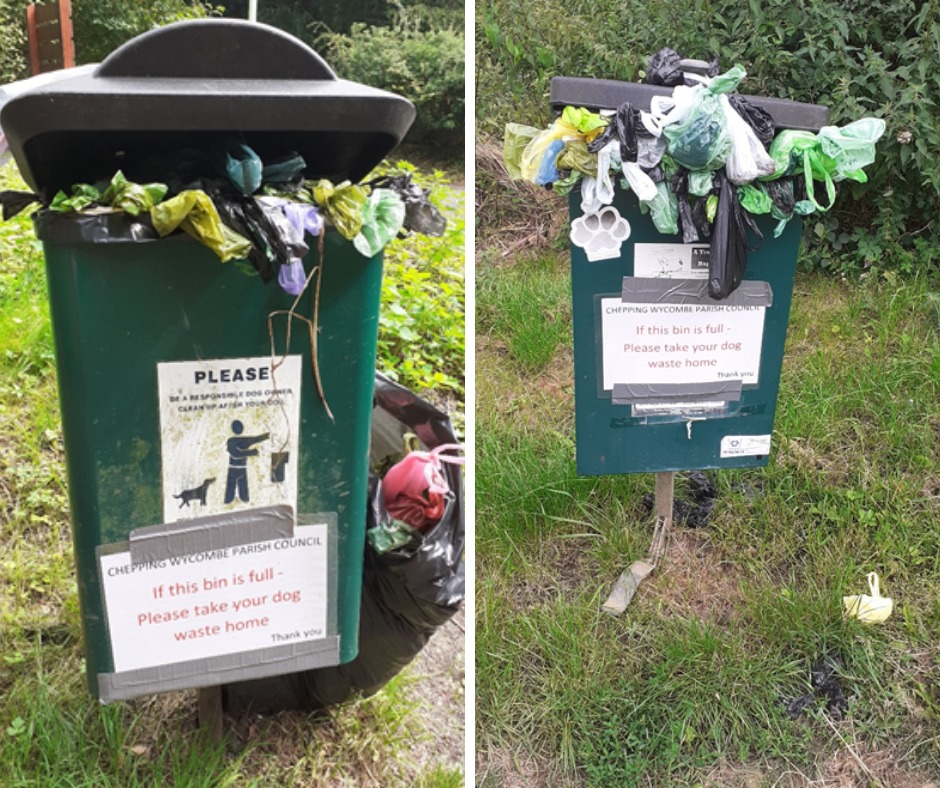 ‘Horrified’ residents fear overflowing dog poo bins are a ‘serious health hazard’