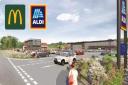 Both the Aldi and the McDonald's are expected to open in Cressex in May next year