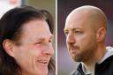 Gareth Ainsworth (left) will face Ben Garner (right) for the second time as a manager. The first meeting was in February 2020 when Wycombe beat Bristol Rovers 3-1 at Adams Park (PA)