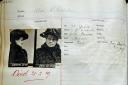 Police ledger with mugshot of woman convicted of 1917 PM murder plot to be sold