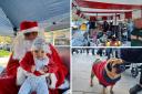 Six-month-old Alex met Santa for the first time