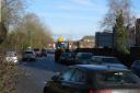 Traffic in Chesham town centre on January 19