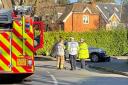 Fire service give statement after crash on busy junction