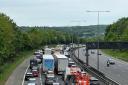 There were several delays on the M40 after a two-car smash on May 22